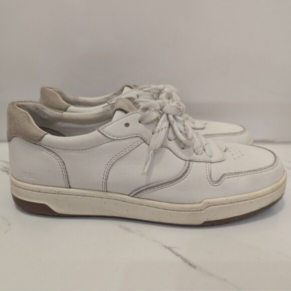 Madewell Women's Ivory Off-White Leather Upper Court Sneaker Shoes Size 7.5